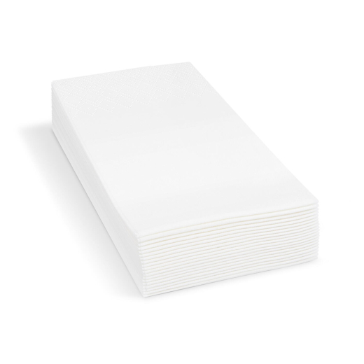 Servietten 33 x 33 cm 1/8 -Kopffalz, 2-lagig weiß, 250 Stk.