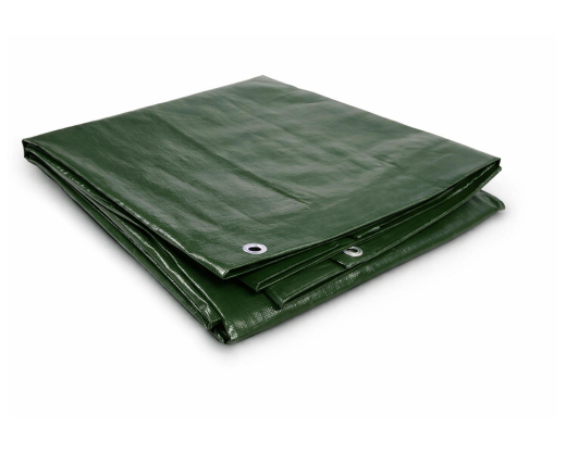 PolyTarp PE Holzabdeckplane Schutzplane 2,5 x 10m grün reißfest wasserdicht 210g/m²
