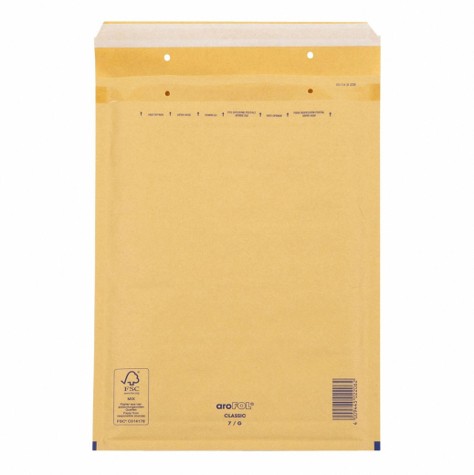 AROFOL CLASSIC Luftpolstertasche 7/G-17, 230x340mm, für C4+, braun