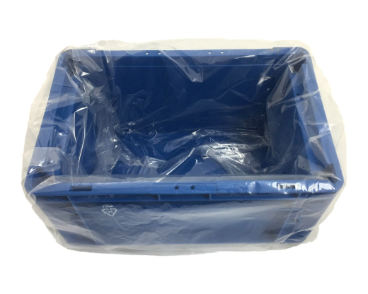 Seitenfaltensack 315x215x450mm für Kleinladungsträger KLT Eurokiste transparent