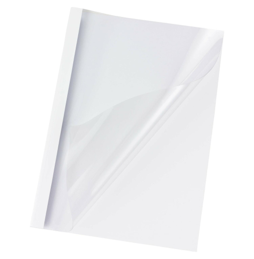 Thermobindemappen A4, 15mm für 150 Blatt, weiß, 100 Stk.