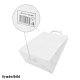 Papiertragetaschen 22 x 18 x 8 cm mit EAN-Code weiss, 50 Stk.