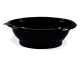 Salatschalen rund Ø 17,6 x 4,8 cm schwarz 500 ml (PET), 50 Stk.