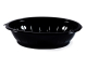 Salatschalen rund Ø 23 x 5,1 cm schwarz 1000 ml (PET), 50 Stk.