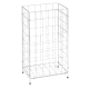 Gitterabfallkorb faltbar, 360x255x620mm, praktisch, hygienisch, weiß beschichtet