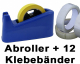 Tischabroller schwere Ausführung inkl. 12 Stk. Klebeband 19 mm x 66 m - SPARSET