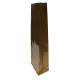 Blockbodenbeutel Gold 80 + 50mm x 250mm 3-lagig, 100 Stk.