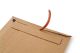 ColomPac Robuste Versandverpackung 371 x 332 x -70mm mit Sicherungslaschen, Selbstklebeverschluss & Aufreißfaden braun