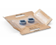ColomPac FixTray 'M' - 139x88x46mm - für perfekten Schutz von empfindlichen Kleinteilen mit SK-Verschluss Aufreißfaden braun
