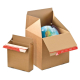 ColomPac Euroboxen S 200 x 150 x 200mm mit Selbstklebeverschluss & Aufreißfaden braun