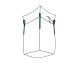 Big Bag 90x90x110cm Standard unbeschichtet SWL 1.000kg mit Schürze
