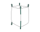 Big Bag 90 x 90 x 90 cm Typ Stein mit 4 Hebeschlaufen und 2 Bodenschlaufen