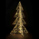 Weihnachtsbaum 3D aus Metall/PET, mit LED, warmweiß, 120cm, 1 Stk.