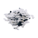 Konfetti Kanone silber-metallic 38cm schwer entflammbar