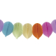 Ballon-Girlande 'Farbenspiel' aus Papier schwer entflammbar 18x13.3cm 7.2m, 1 Stk.