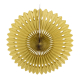 Rosette aus Papier schwer entflammbar gold Ø40cm, 1 Stk.