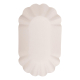 Schalen aus Pappe oval 11x19.5x3.2cm weiß, 250 Stk.