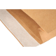 Musterfaltenbeutel mit SK-Klappe aus Kraftpapier 120 g/m² 300x80x430 + 50 mm