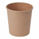 Suppenbehälter Suppenbecher aus Kraftpapier braun 400ml FSC®, 25 Stk.