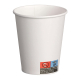 Heiß- und Kaltgetränkebecher weiß Pappe beschichtet 200 ml (max 270ml), 50 Stk.