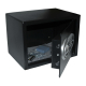Tresor Safe Fingerprint inkl. Schlüssel 352 x 250 x 250 mm, 15,7 l schwarz
