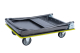 Transportwagen Plattformwagen Tischwagen 735 x 470 x 830 mm, für max. 150 kg schwarz
