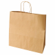 Papiertragetaschen mit Papierkordel Kordeltasche 35 x 35 x 14 cm braun, 25 Stk.