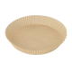 Backpapierzuschnitte für Heißluftfritteusen Mikrowelle Backofen Ø23cm x 4,5cm braun, 100 Stk.