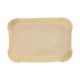 Backpapierzuschnitte für Heißluftfritteusen Mikrowelle Backofen 22 x 14 x 4,5cm braun, 100 Stk.