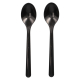 Kaffeelöffel Mehrweg 130mm aus Kunststoff extra stabil schwarz, 50 Stk.