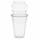 Trinkbecher 400ml + Domdeckel stapelbar + Einsatzbecher Ø 96mm (PLA) 50 Stk.