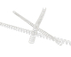 Drahtbinderücken 8mm 5/16', bis max. 60 Blatt, 3:1 Teilung, weiß, 100 Stk.
