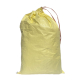Schwerlastsack Gewebesack Hochwassersack Getreidesack Lagersack PP mit rotem Streifen, mit Band 500 x 800 mm 30kg gelb