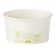 Eisbecher Pappbecher 100% ohne Kunststoff 260ml Ø92 Höhe 55mm weiß, 50 Stk.