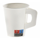 Henkelbecher Kaffeebecher weiß, Pappe beschichtet, 180 ml, 80 Stk.