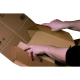Versandkarton 215x155x40mm PACKBOX mit Selbstklebeverschluss & Aufreißfaden braun für A5+