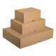 Stülpdeckelkarton DHL-Kleinpaket 346x247x80mm (Außenmaß) braun wiederverwendbar