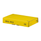 Versandkarton 244x145x43mm MAILBOX XS mit Steckverschluss wiederverschließbar für Maxibrief gelb