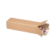 Versandhülsen 435x105x105mm PLAN BOX braun quadratisch mit Selbstklebeverschluss & Aufreißfaden