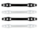 Maskenhalter Maskenbandverlängerung 3-stufig verstellbar weiß schwarz, 4 Stk.