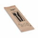 Bestecksets aus Holz, 3-teilig, hygienisch verpackt, 60 Sets