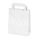 Papiertragetaschen 22 x 18 x 8 cm mit EAN-Code weiss, 50 Stk.
