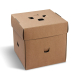 Burgerboxen kraft braun mit Fettbarriere, 14,5x14,5x15 cm, 50 Stk.
