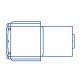 Pizzakarton aus Mikrowellpappe mit neutralem Motiv, 29,5 x 29,5 x 3 cm, 100 Stk.