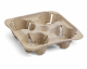 Getränkehalter Tragetablett Becherhalter 4 Becher Coffee to Go 21x21cm, 30 Stk.