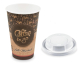Kaffeebecher XL 'Coffee To Go' Latte Macch mit Trinkdeckel 400ml 510ml 100 Stk.