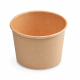 Papierbecher Feinkostbecher Eisbecher rund braun 500 ml Ø 11,5 cm, 50 Stk.
