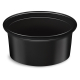 Dressingbecher Feinkostbecher schwarz PP 80 ml Ø 70 mm, 50 Stk.