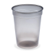 Mehrwegbecher Pfandbecher rauch-grau transparent PP Eichstrich 0,3l Ø78mm, 58 Stk.