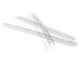 Drahtbinderücken 6mm 1/4', bis max. 35 Blatt, 3:1 Teilung, Silber, 100 Stk.